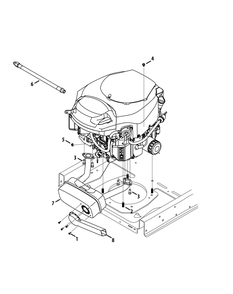 Engine Accessories Diagram and Parts List for Z-FORCEL60 (17ASDALD010)(2014) Cub Cadet Lawn Tractor